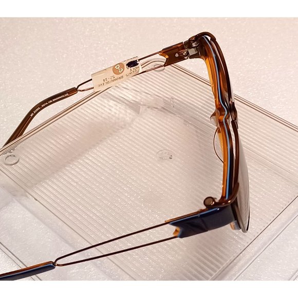 Kid's NWT EasyClip Polarized Rx’able Tortoise Brown & Teal Eyeglasses 52-14-135 - Picture 9 of 13